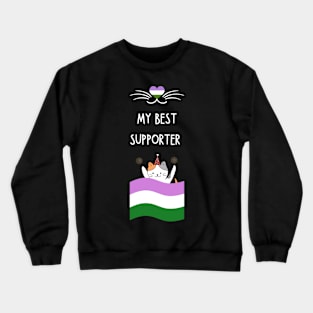 Genderqueer flag Crewneck Sweatshirt